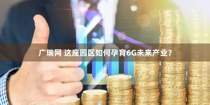 广瑞网 这座园区如何孕育6G未来产业?